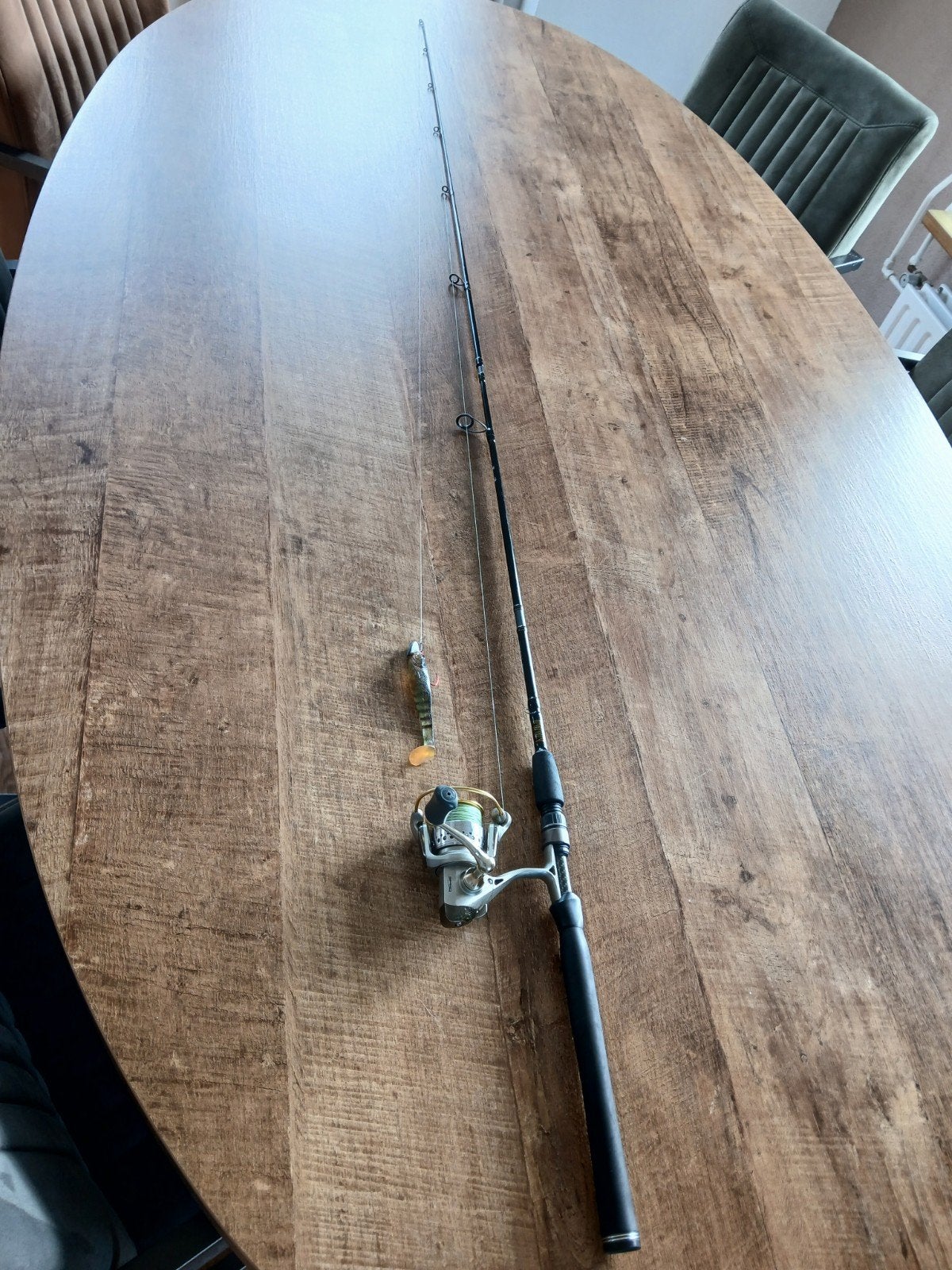 Westin W3 vertical 185 cm. 21 - 40 gram met SPRO molen., Ophalen of Verzenden, Zo goed als nieuw, Werphengel
