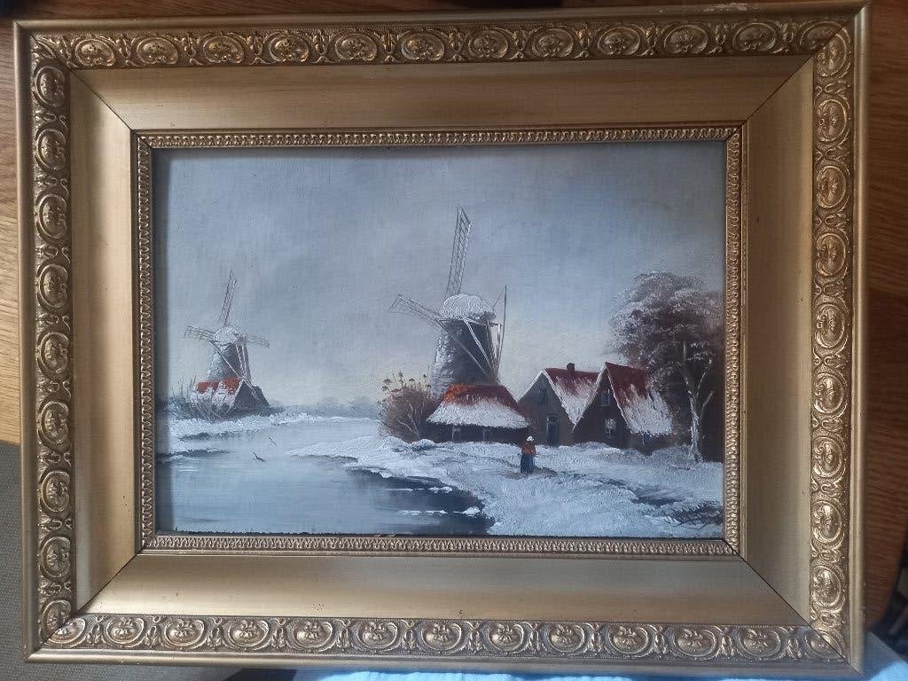 schilderij, Ophalen, Bijzondere lijst, Landschap