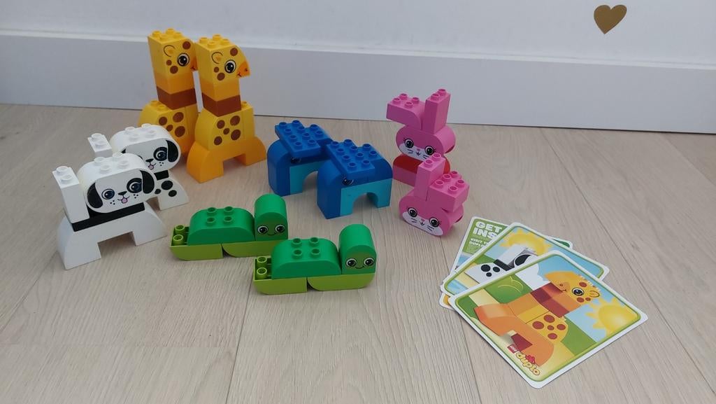 2x sets LEGO DUPLO creatieve dieren 10573, Ophalen of Verzenden, Gebruikt, Overige merken