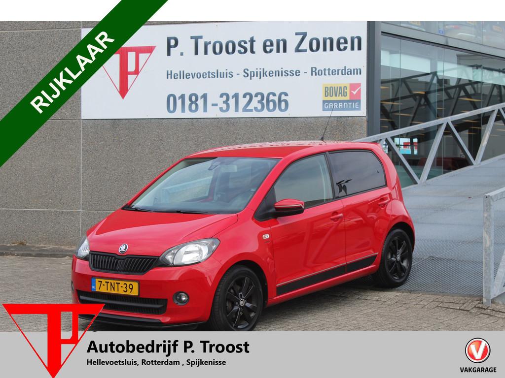 Skoda Citigo 1.0 Greentech Sport Airco/Radio-CD speler/Elekt, Auto's, Skoda, Voorwielaandrijving, Stof, Gebruikt, Zwart