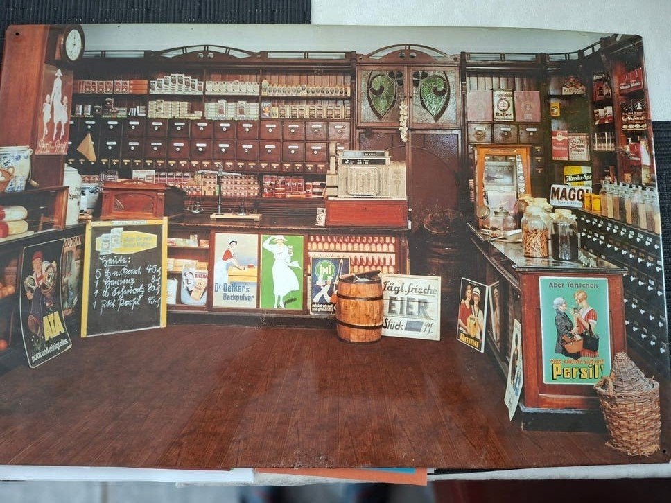 Vintage Reclamebord 'Persil' - Nostalgische Decoratie, Ophalen, Gebruikt, Reclamebord