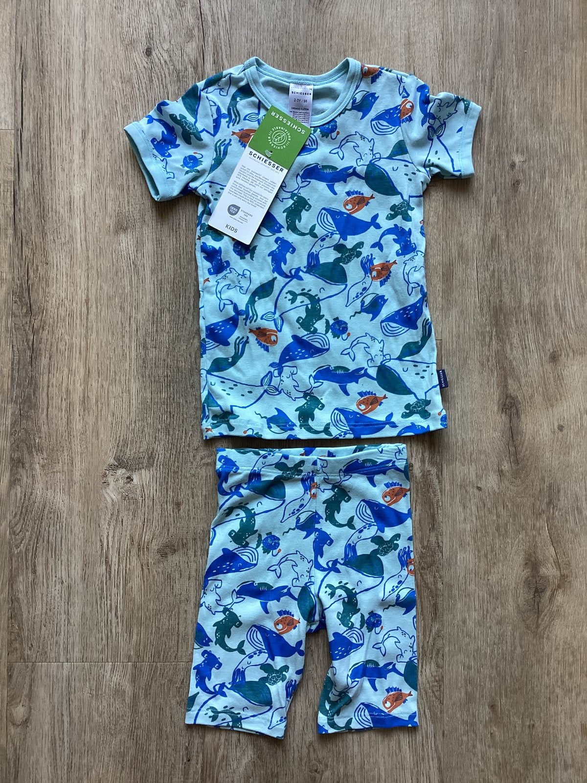 Shortama/zomperpyjama Schiesser (98), NIEUW!, Ophalen of Verzenden, Nieuw, Jongen of Meisje, Nacht- of Onderkleding