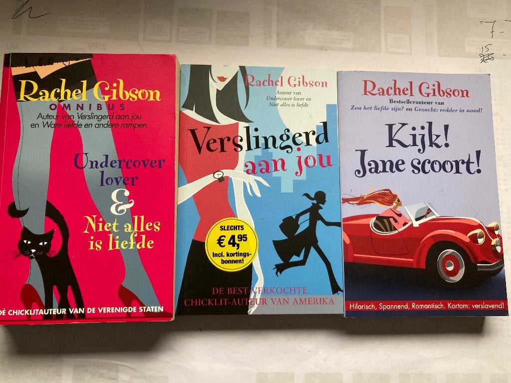 T.K. nog 4 boeken van Rachel Gibson Zie actuele lijst, Ophalen of Verzenden, Gelezen, Rachel Gibson, Wereld overig