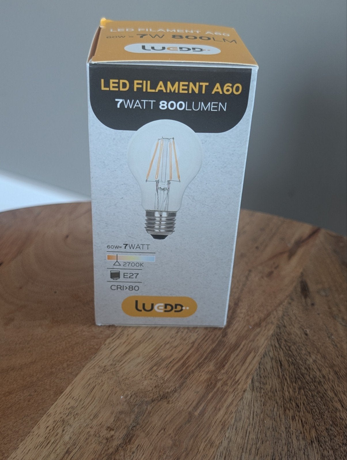 Nieuwe LED Filament A60 E27 Lamp - 7W (60W equivalent), Verzenden