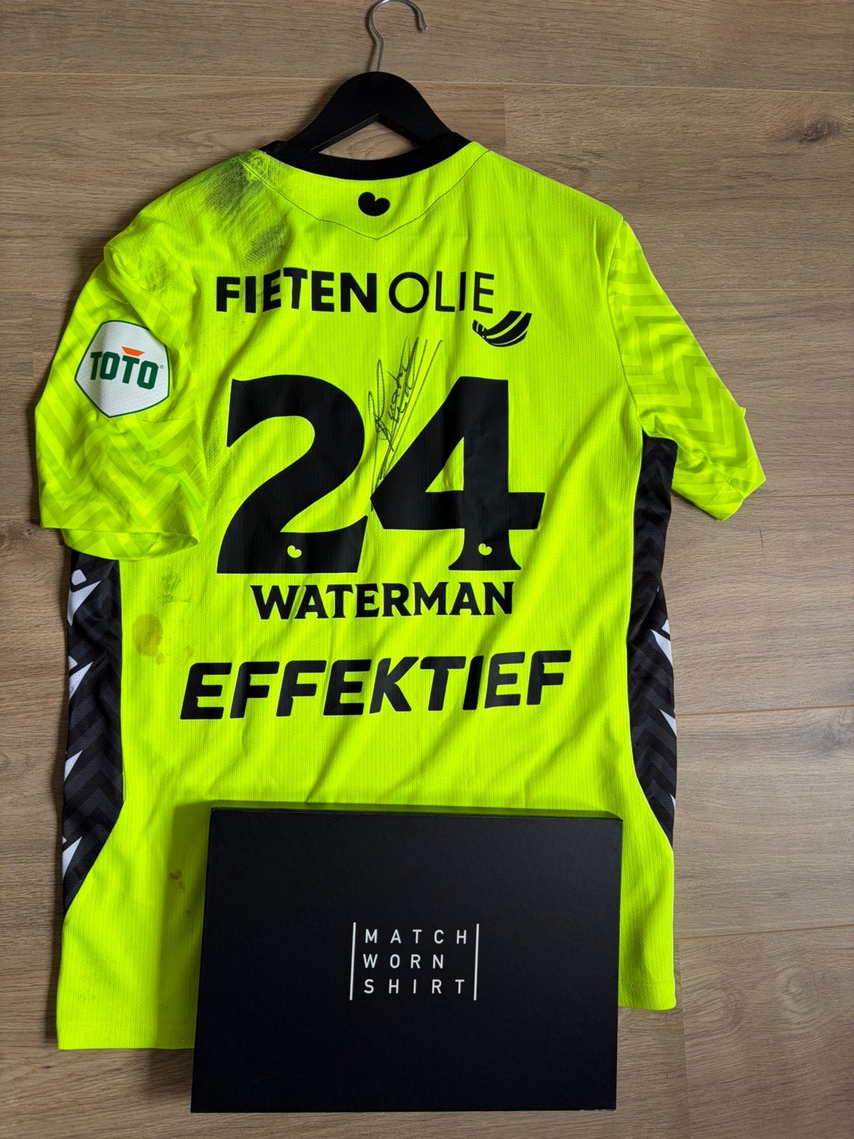Boy Waterman #24 Matchworn Gesigneerd Helden van Heerenveen, Ophalen of Verzenden, Zo goed als nieuw, Shirt
