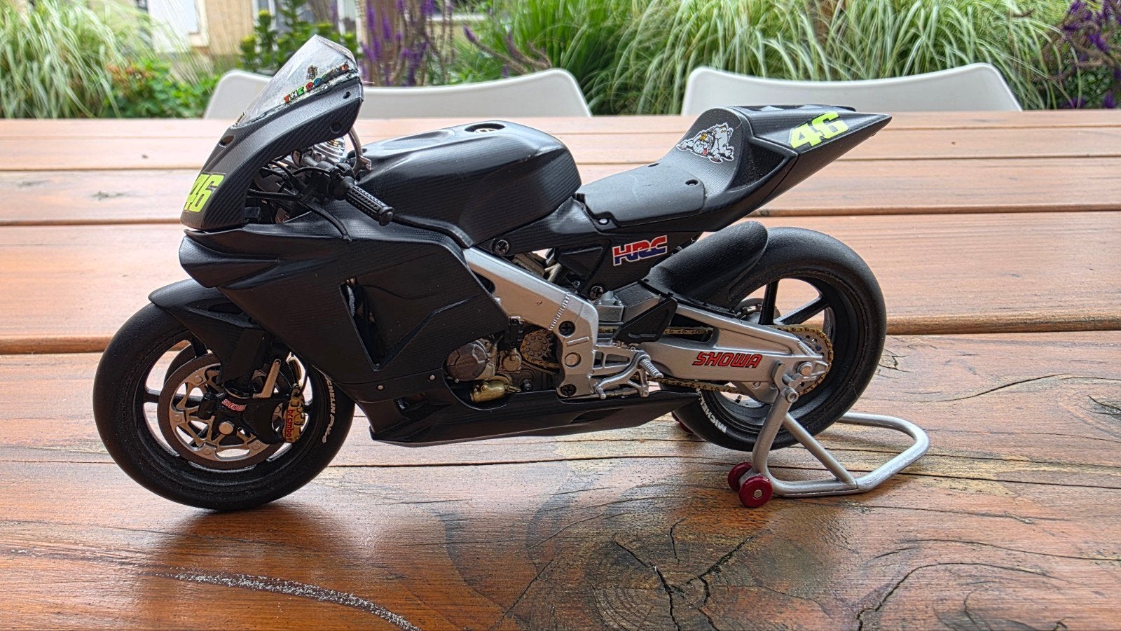 Valentino rossi honda rc211v pre-season test bike, Ophalen of Verzenden, Motor