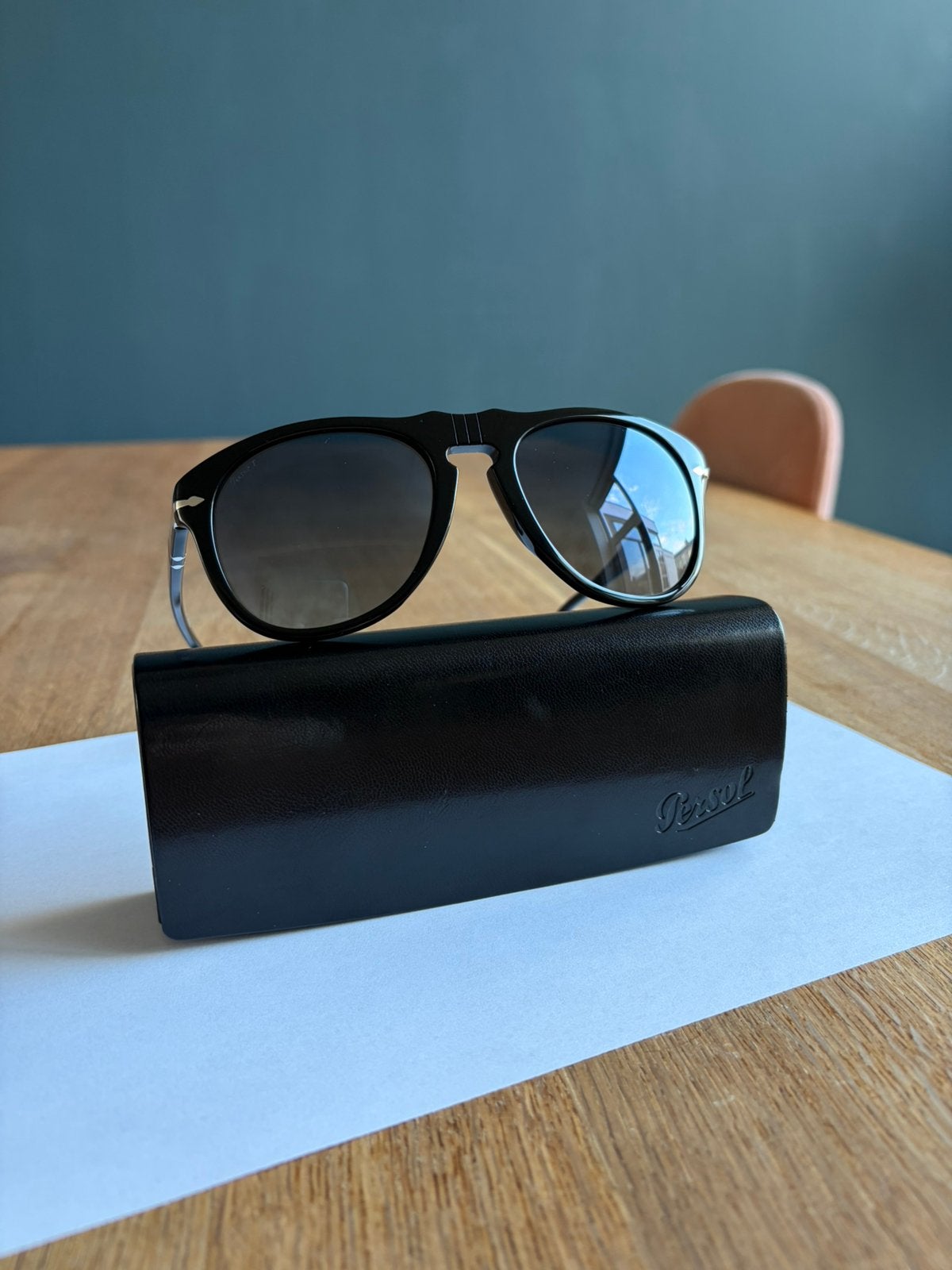 Persol 649 95/S3 54-20 140 gepolariseerd, Overige merken, Zonnebril, Zwart, Ophalen of Verzenden