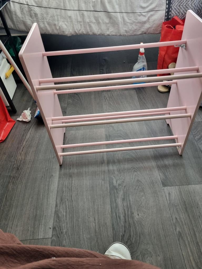 Roze schoenenrek met eenhoorn voor kinderkamer, Kinderen en Baby's, Kinderkamer | Overige Meubels, Ophalen of Verzenden