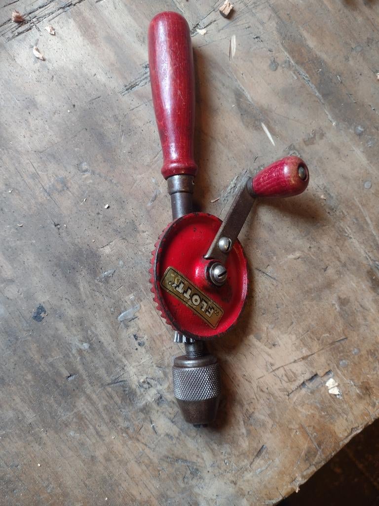 Vintage Flott handboor - Perfect voor de klusser, Antiek en Kunst, Ophalen of Verzenden