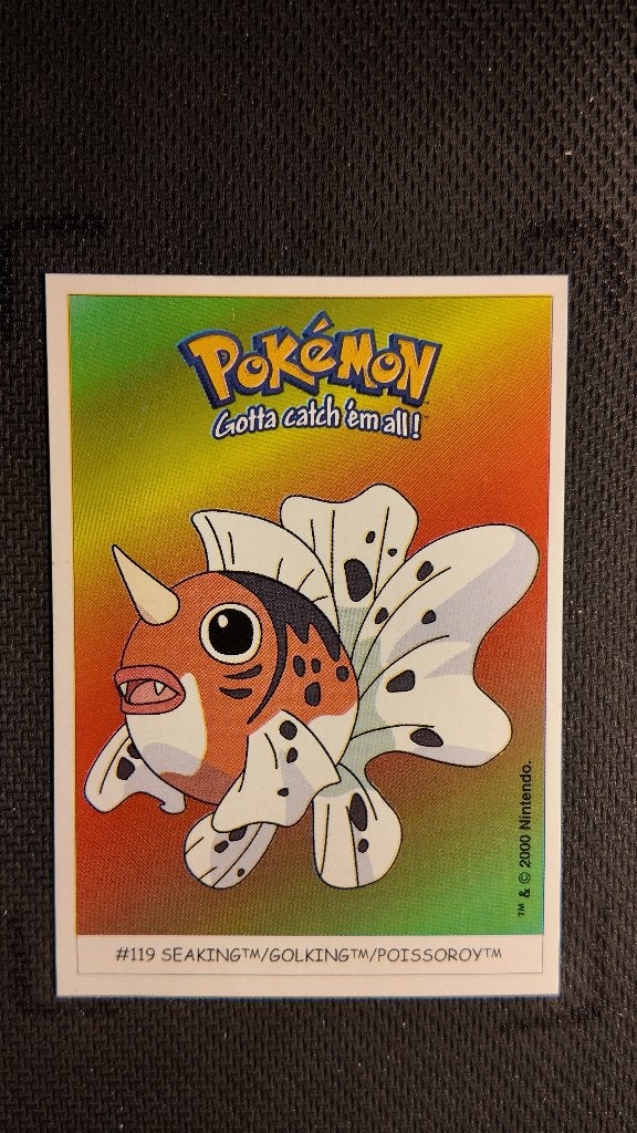 seaking 119 dunkin boomer | Pokemon kaart, Ophalen, Losse kaart
