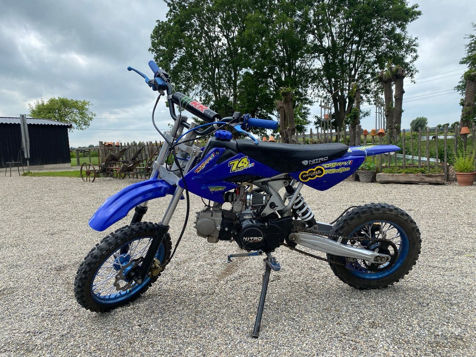 Nitro Pitbike - Krachtige 125cc, Fietsen en Brommers, Minibikes, Midibikes en Pitbikes, Ophalen of Verzenden, Gebruikt, Schijfrem