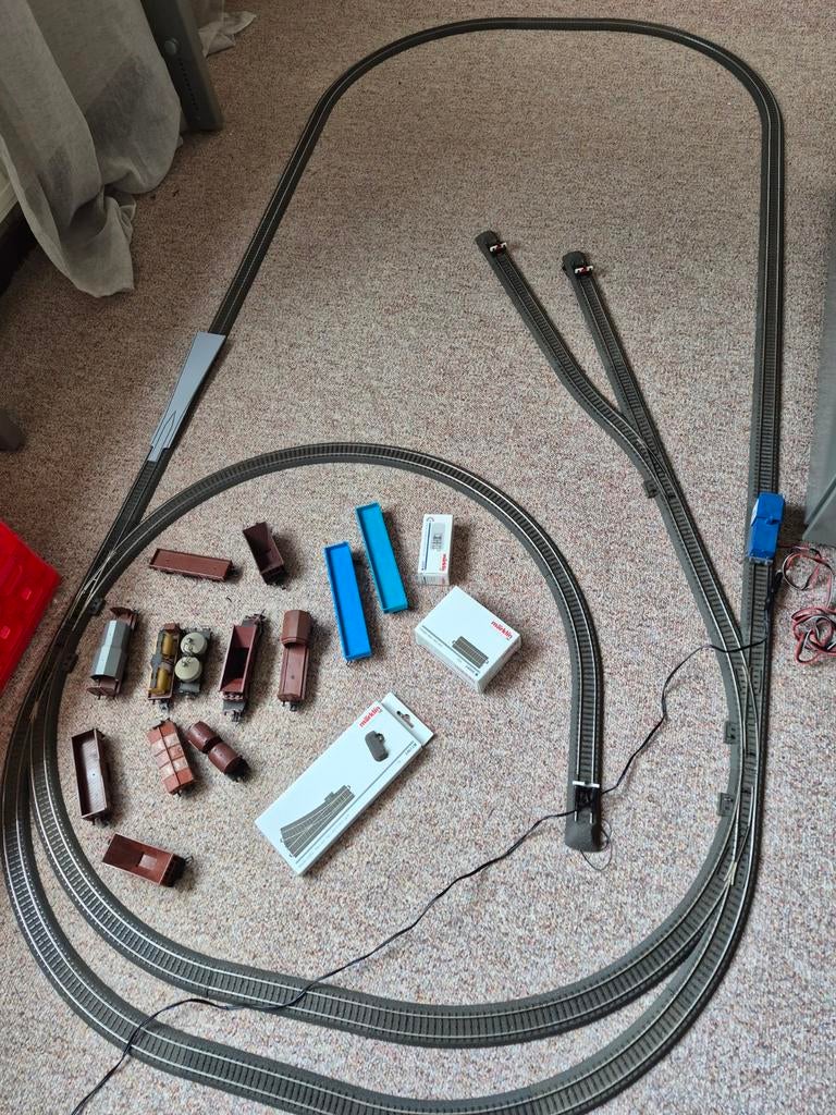 Marklin treinbaan C-rails set digitaal, Hobby en Vrije tijd, Wisselstroom, Rails, Ophalen of Verzenden, Zo goed als nieuw