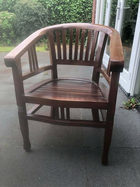Stoelen, Huis en Inrichting, Ophalen, Gebruikt, Twee, Bruin
