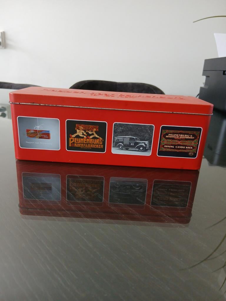Vintage Peijnenburg Ontbijtkoek Opbergdoos, Verzamelen, Blikken, Ophalen of Verzenden, Gebruikt, Koek(jes), Overige merken