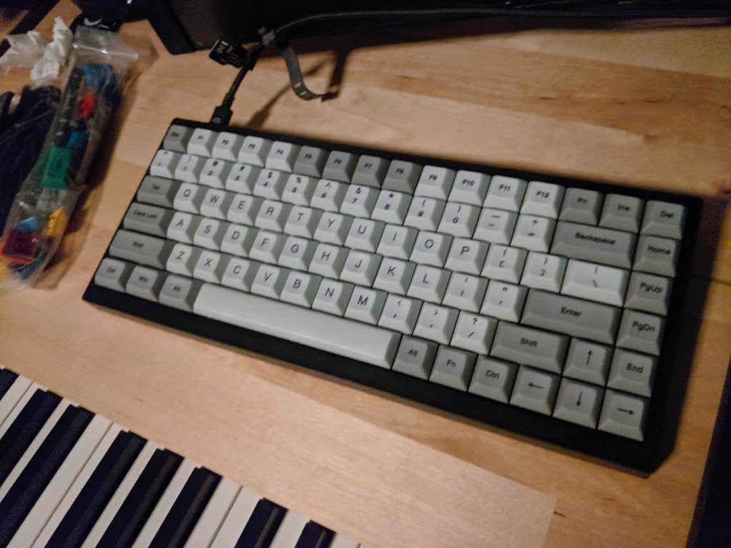 Vortex Tab 75 mechanisch toetsenbord, Cherry MX Clear (ANSI), Ophalen of Verzenden, Qwerty, Zo goed als nieuw, Bedraad