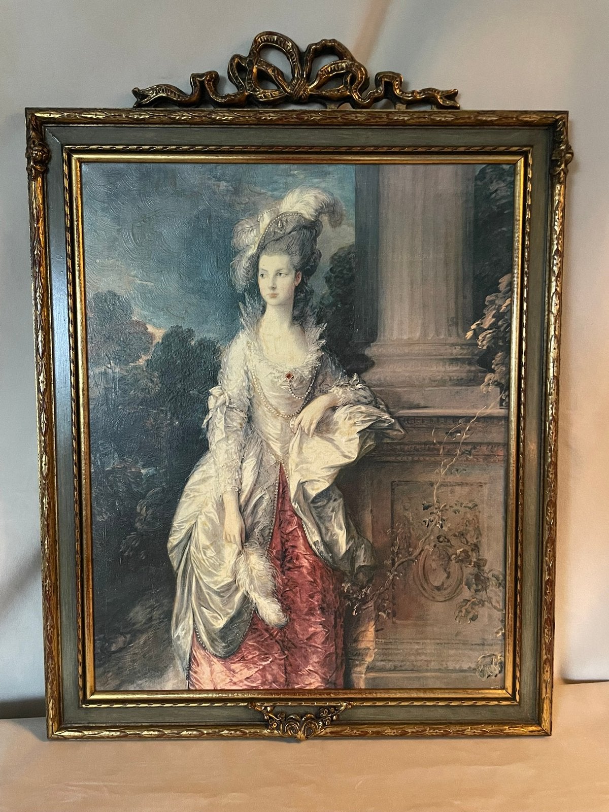 Reproductie van The honourable Mrs Graham door Gainsborough, Huis en Inrichting, 50 – 75, Minder dan 50 cm, Gebruikt, Ophalen of Verzenden