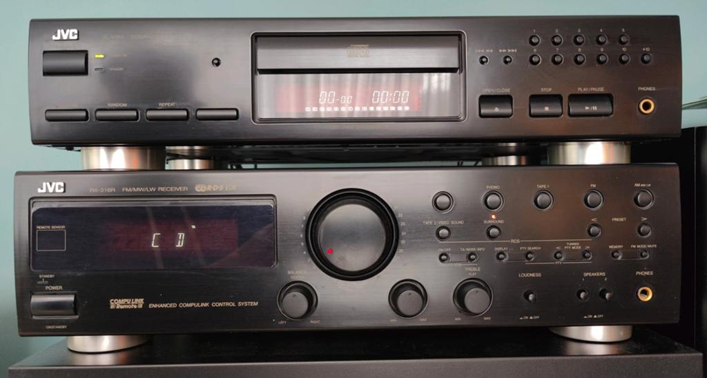 JVC RX-316R Receiver & JVC XL-184 CD Speler, Ophalen, JVC