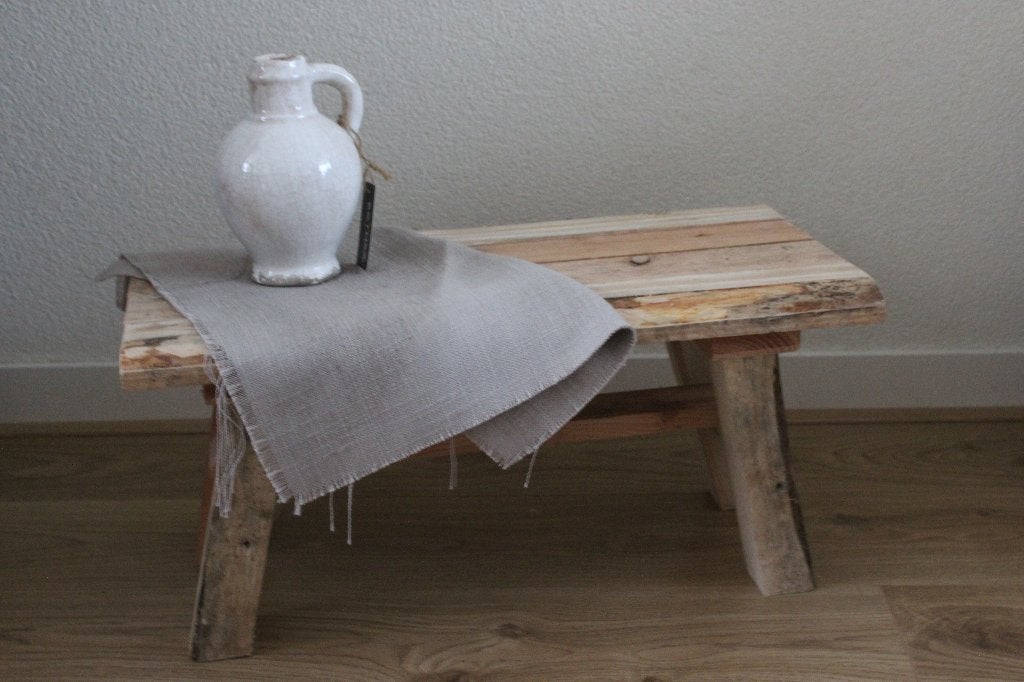 Houten krukje 50x24x24, Huis en Inrichting, Krukjes, Ophalen, Nieuw, Hout