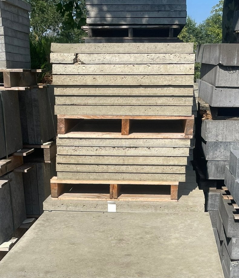 10 stuks oud Hollandse tegels 80x80x5 cm Greige RESTPARTIJ, Ophalen, Nieuw, Beton, Terrastegels