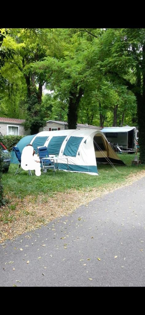 Tunneltent katoen incl bagagewagen., Caravans en Kamperen, Tenten, Ophalen
