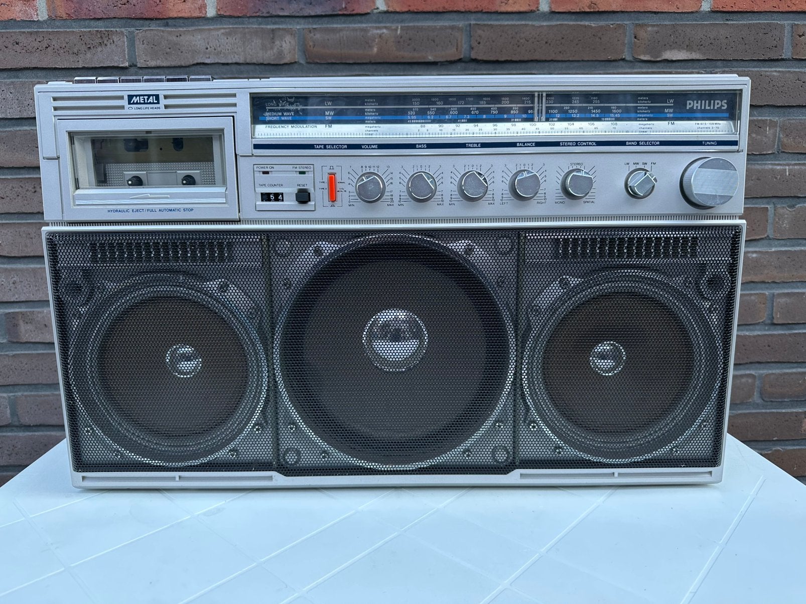 Philips D8444 Radio Cassette portable, Audio, Tv en Foto, Radio's, Ophalen of Verzenden, Gebruikt