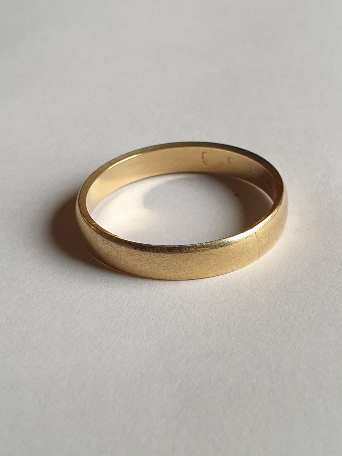 Trouwring, 14 kt (Z1), Ophalen of Verzenden, Goud, Goud, Heer