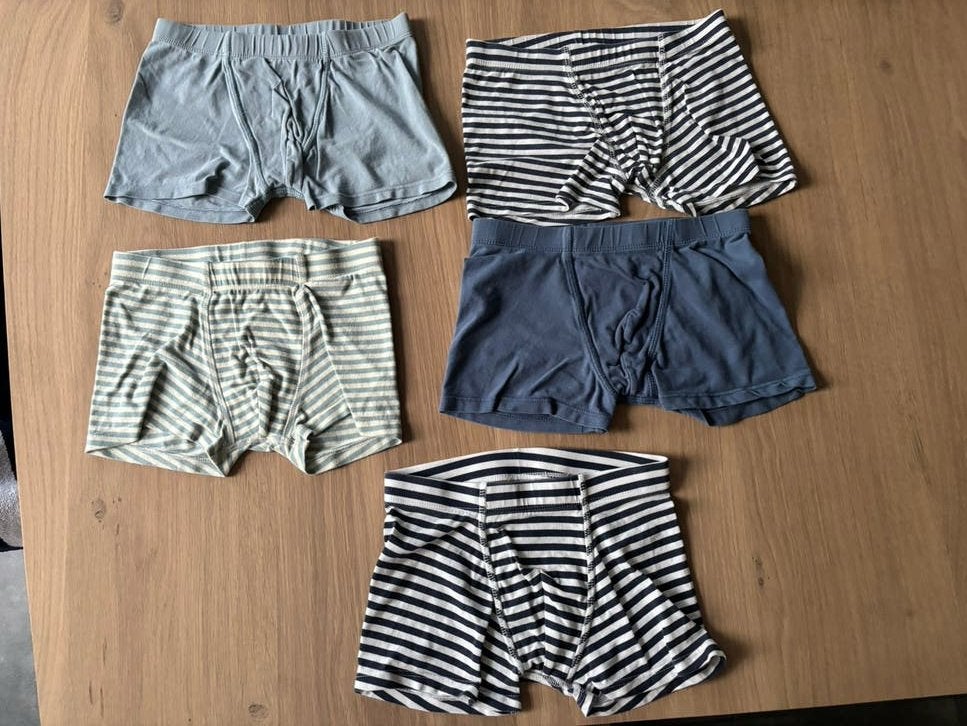 5 nette katoenen boxershorts maat 122/128, Ophalen of Verzenden, Zo goed als nieuw, Broek