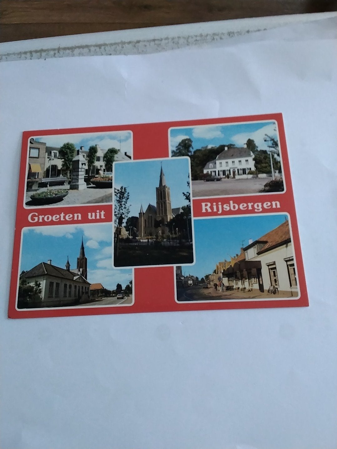 Ansichtkaart Groeten uit Rijsbergen - Vintage, Verzamelen, Ophalen of Verzenden, 1960 tot 1980, Ongelopen, Noord-Brabant