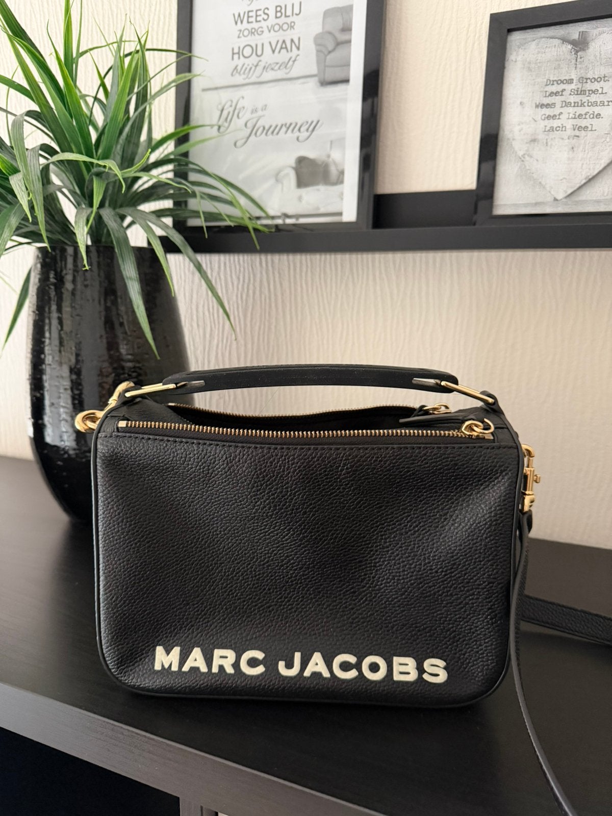 Marc jacobs zwart de soft bag 23, Ophalen of Verzenden, Zo goed als nieuw, Zwart
