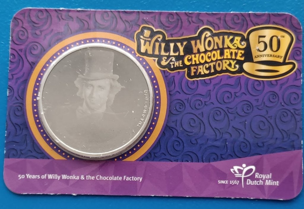 Willy Wonka & the Chocolate 2021 Factory Coincard, Verzenden, Overige materialen, Nederland
