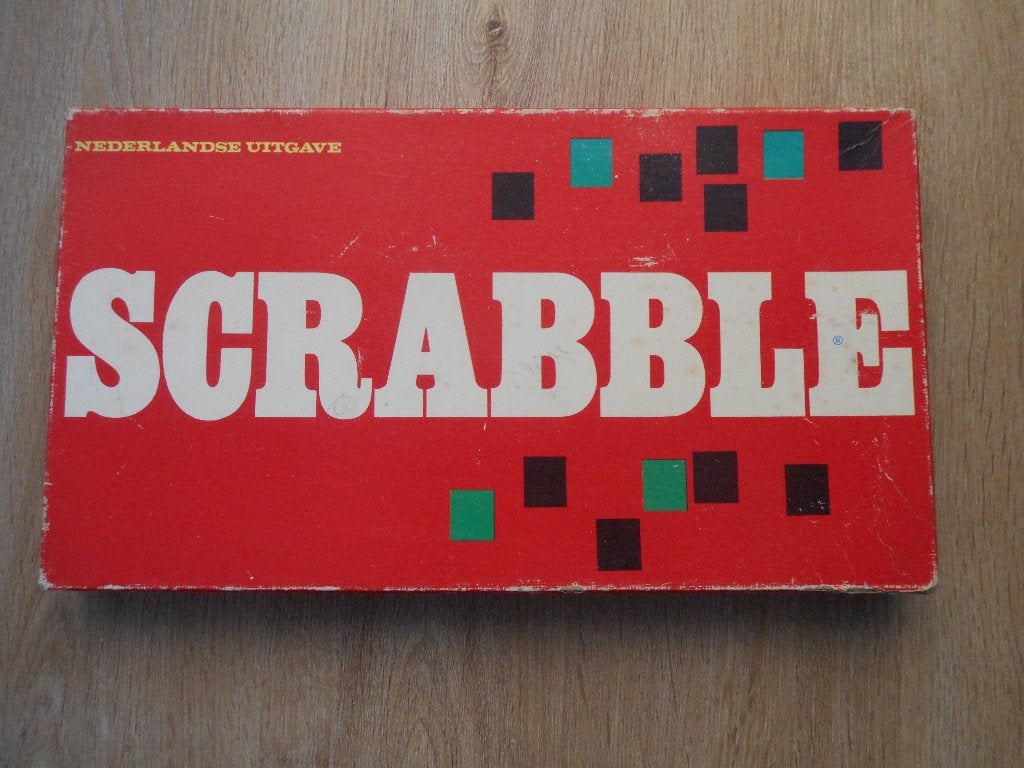 Scrabble rode doos, compleet, Ophalen, Gebruikt
