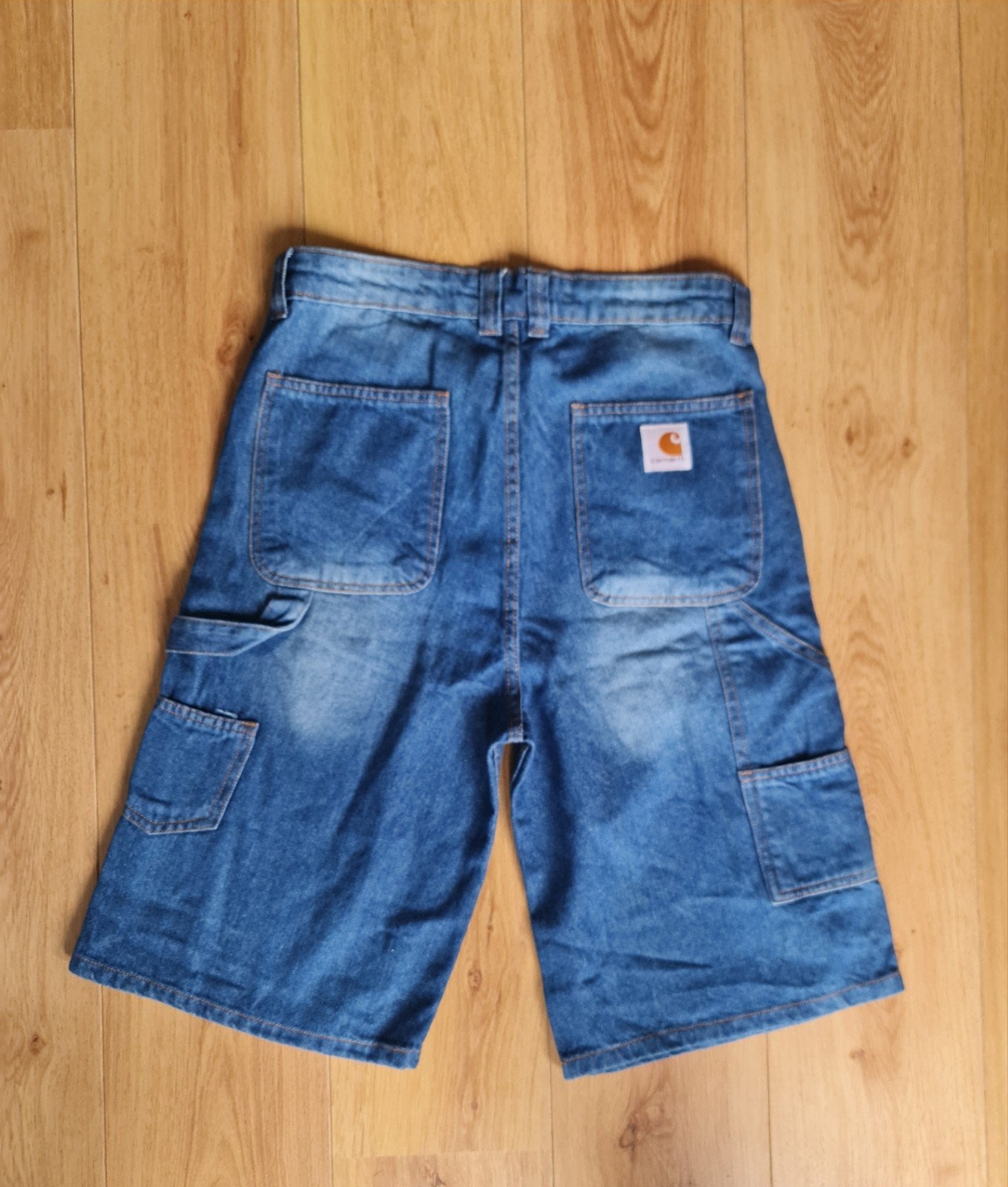 Carhartt denim kortebroek maat 32, Carhartt, Nieuw, W32 (confectie 46) of kleiner, Verzenden