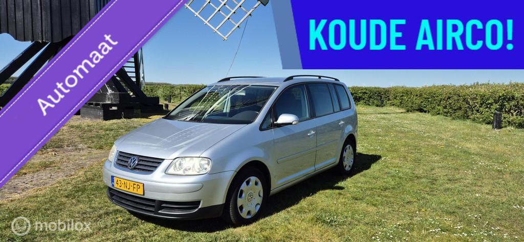 Betrouwbare Volkswagen Touran 1.6-16V FSI Trendline Automaat, Gebruikt, 4 cilinders, Origineel Nederlands, Grijs