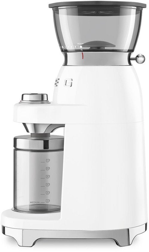 SMEG CGF03WHEU koffiemolen wit - nieuw - retourdeal, Info@mystore.nl, Overige modellen, 10 kopjes of meer, Nieuw