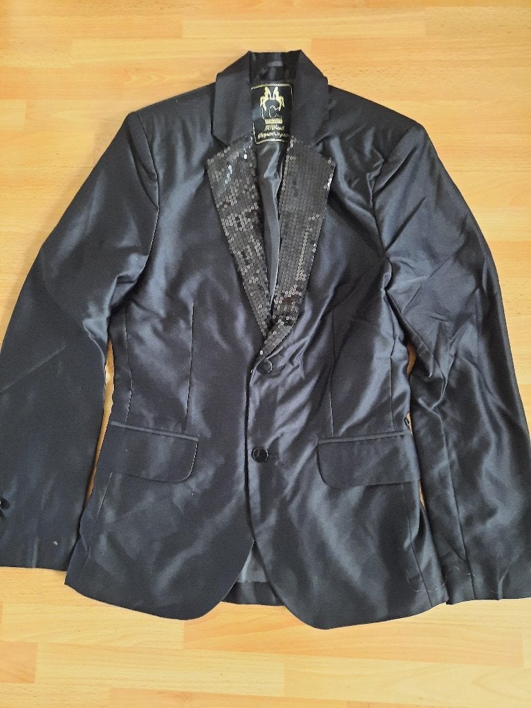 Heren colbert S zwart, Ophalen of Verzenden, Zo goed als nieuw, Maat 46 (S) of kleiner, Zwart