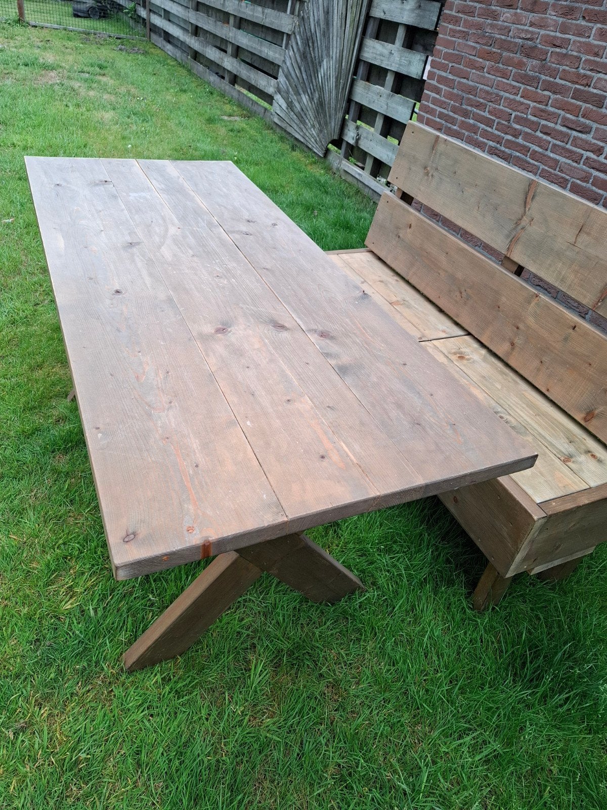 Bank met Tafel, Ophalen, 200 cm of meer, 50 tot 100 cm, Rechthoekig