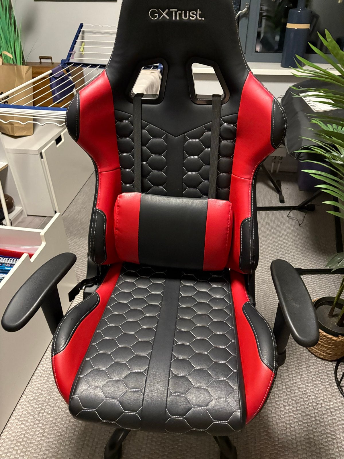 Nieuwe trust Trust GXT 708R Resto Gaming Chair Red, Ophalen, Zwart, Nieuw, Bureaustoel