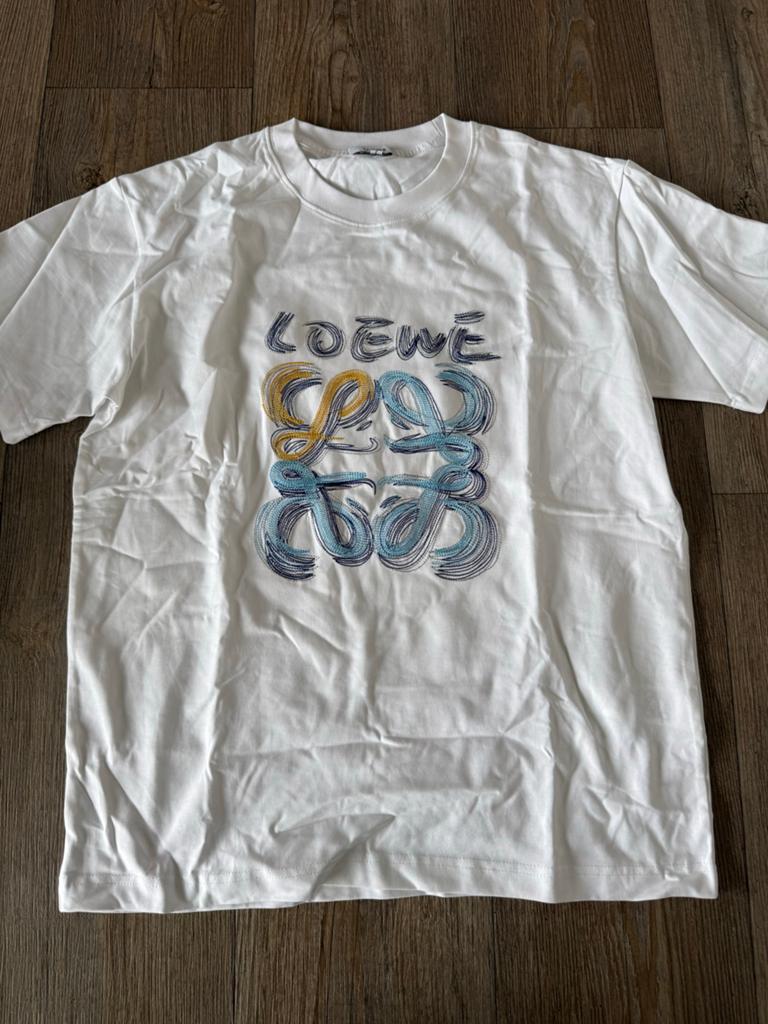Loewe T-shirt Maat S, Wit, Ophalen of Verzenden, Zo goed als nieuw, Korte mouw