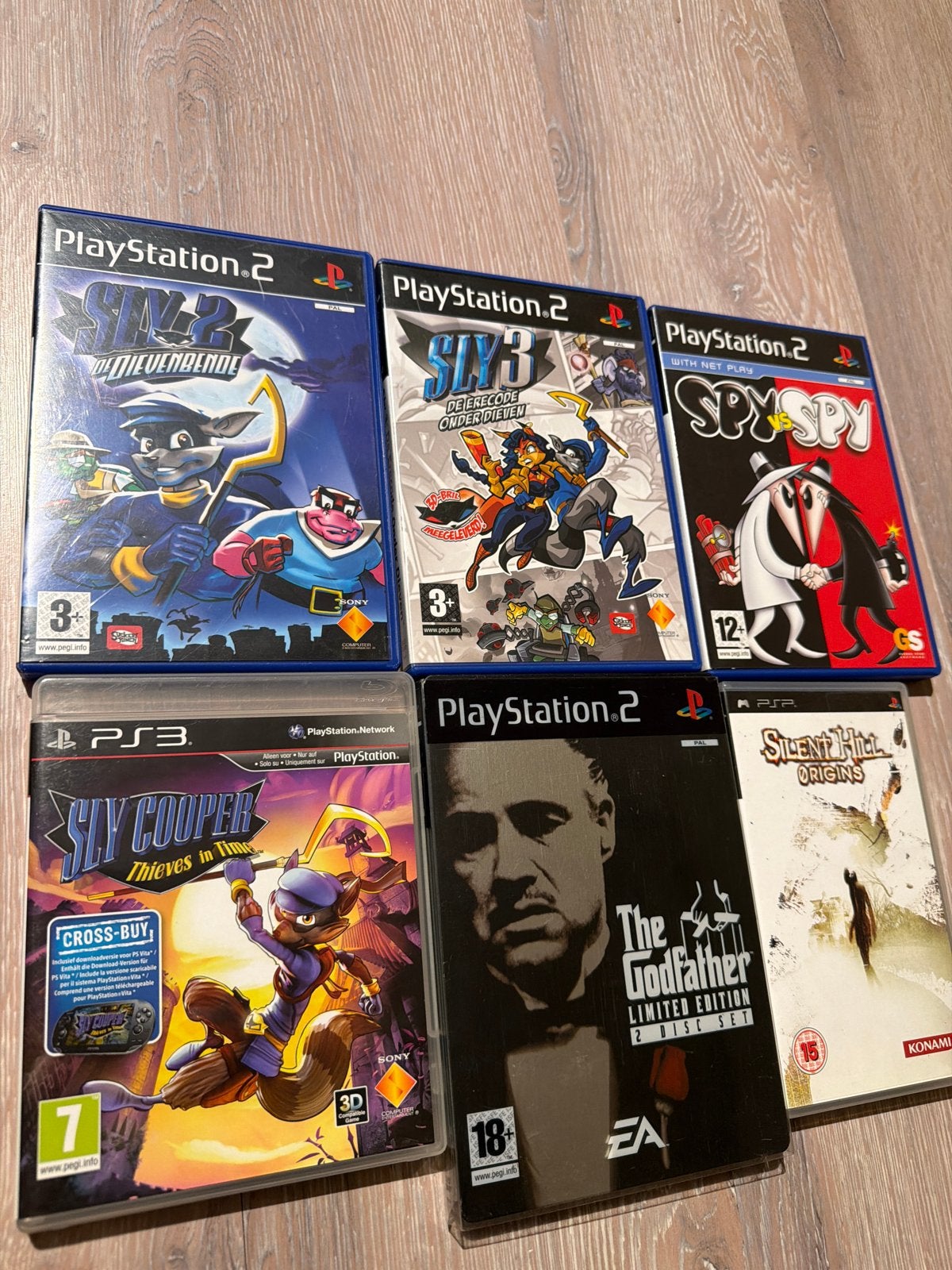 PlayStation 2 & 3 Games: Sly Cooper, Godfather, Silent Hill, Avontuur en Actie, Gebruikt, Vanaf 18 jaar, 1 speler