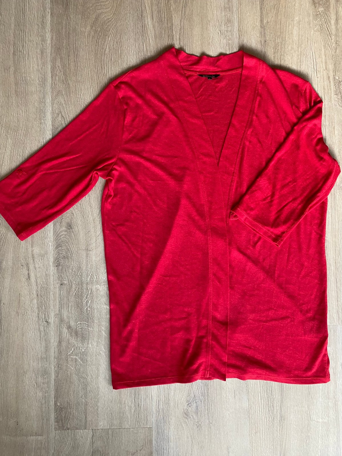 NIEUW Vest | dun gebreid katoen | rood | maat L | M&S Mode, Kleding | Dames, Maat 42/44 (L), Nieuw, Ophalen of Verzenden, MS Mode