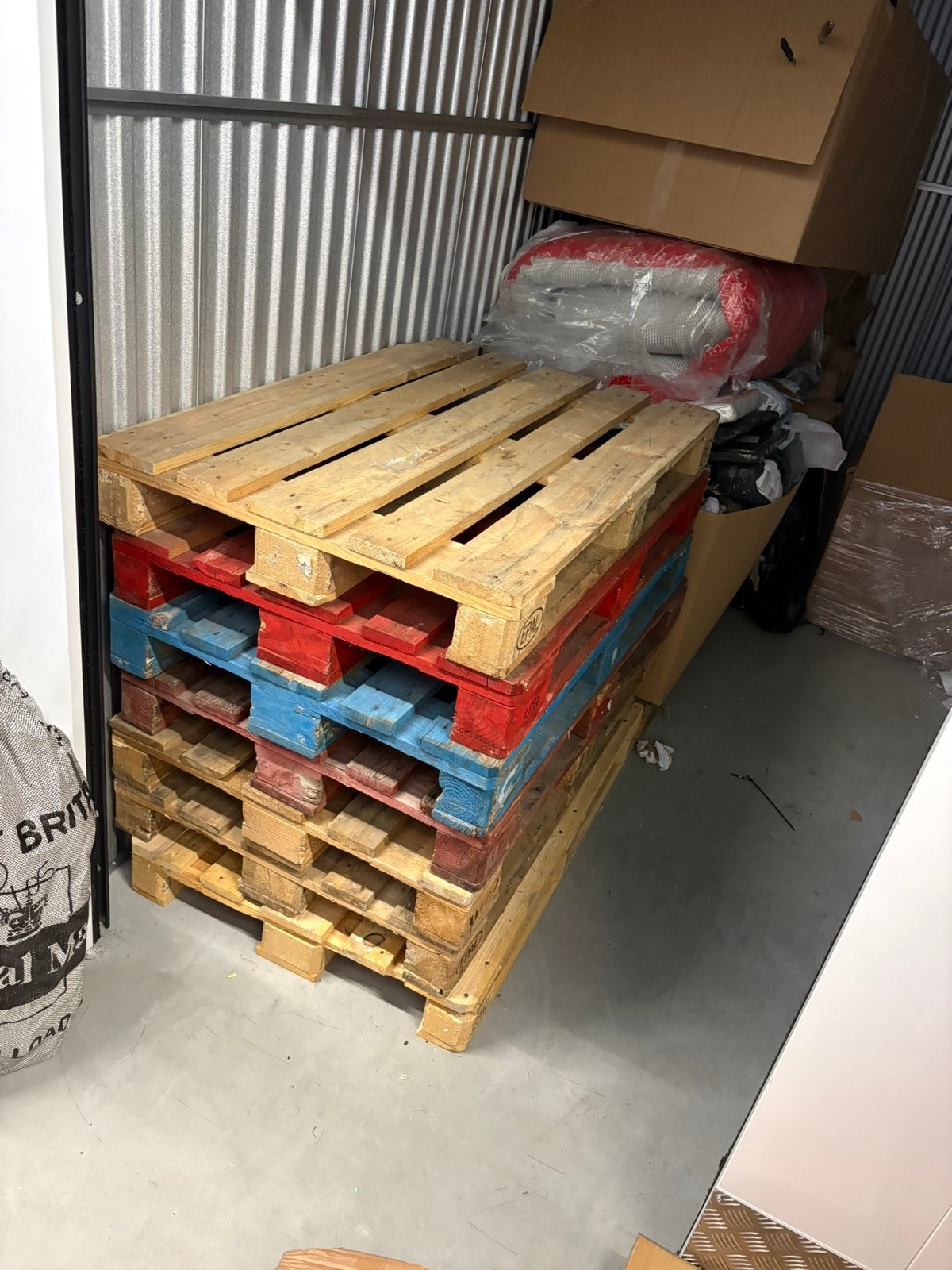 7  pallets gratis, Ophalen of Verzenden, Zo goed als nieuw, Pallet, Minder dan 200 cm