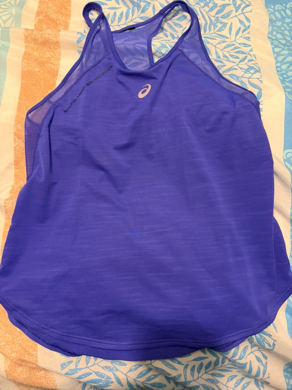 Asics tanktop, Kleding | Dames, Blauw, Ophalen of Verzenden, Hardlopen of Fietsen, Maat 34 (XS) of kleiner