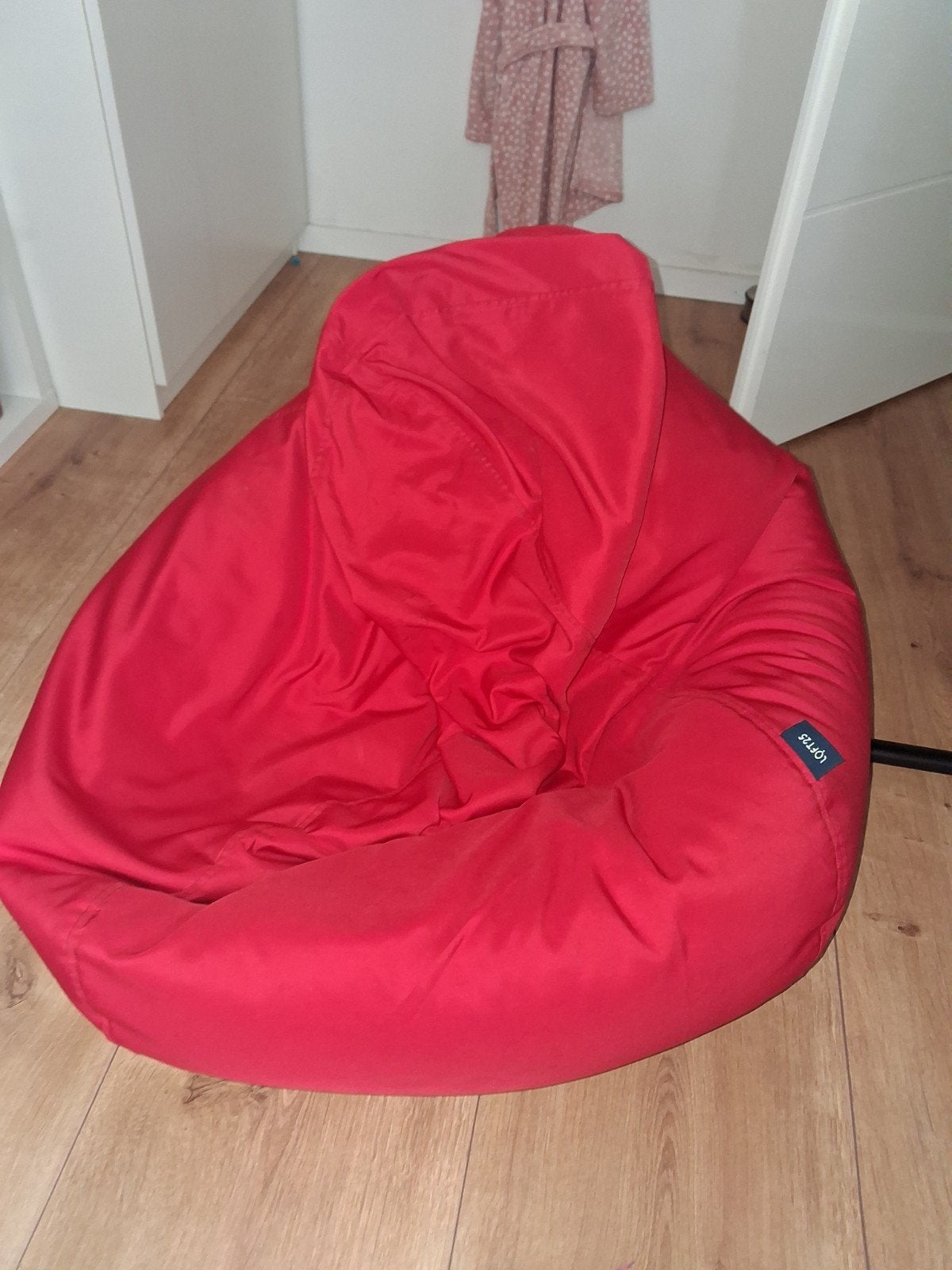 Comfortabele rode zitzak, Ophalen, Gebruikt, Rood, Zitzak