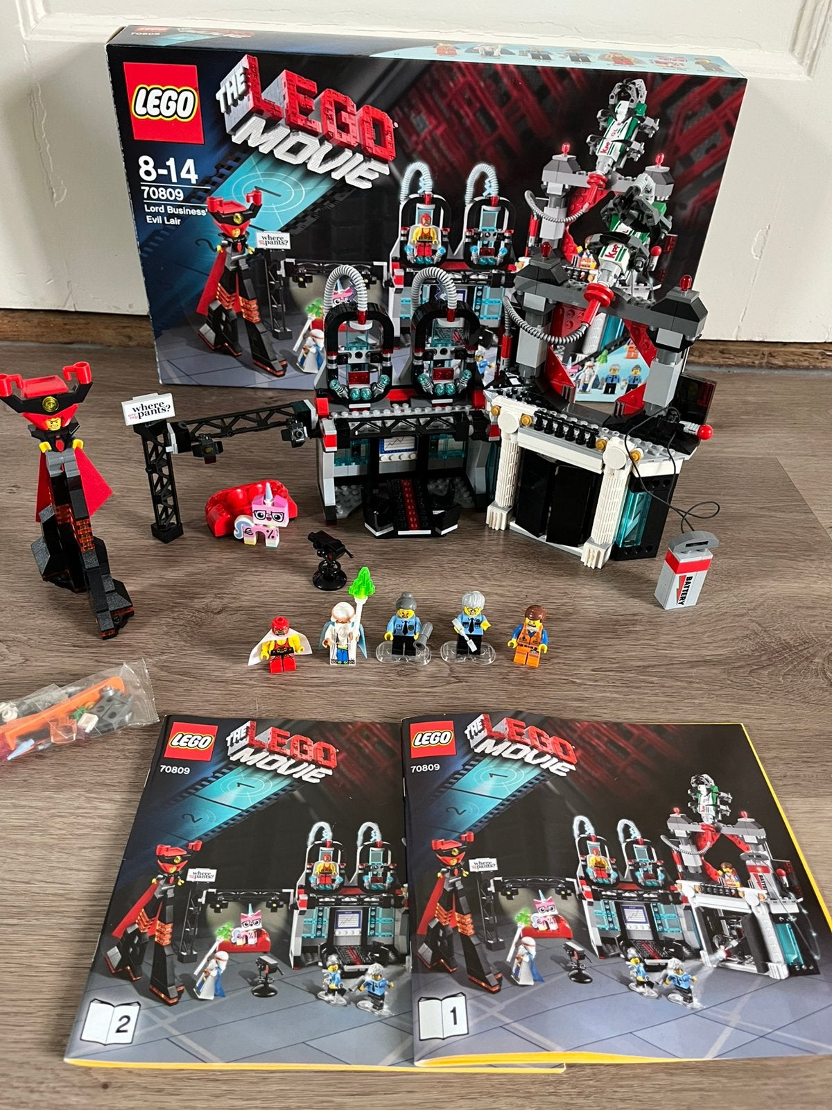 Lego 70809 lord business evil lair the lego movie, Gebruikt, Overige thema's, Lego, Ophalen of Verzenden