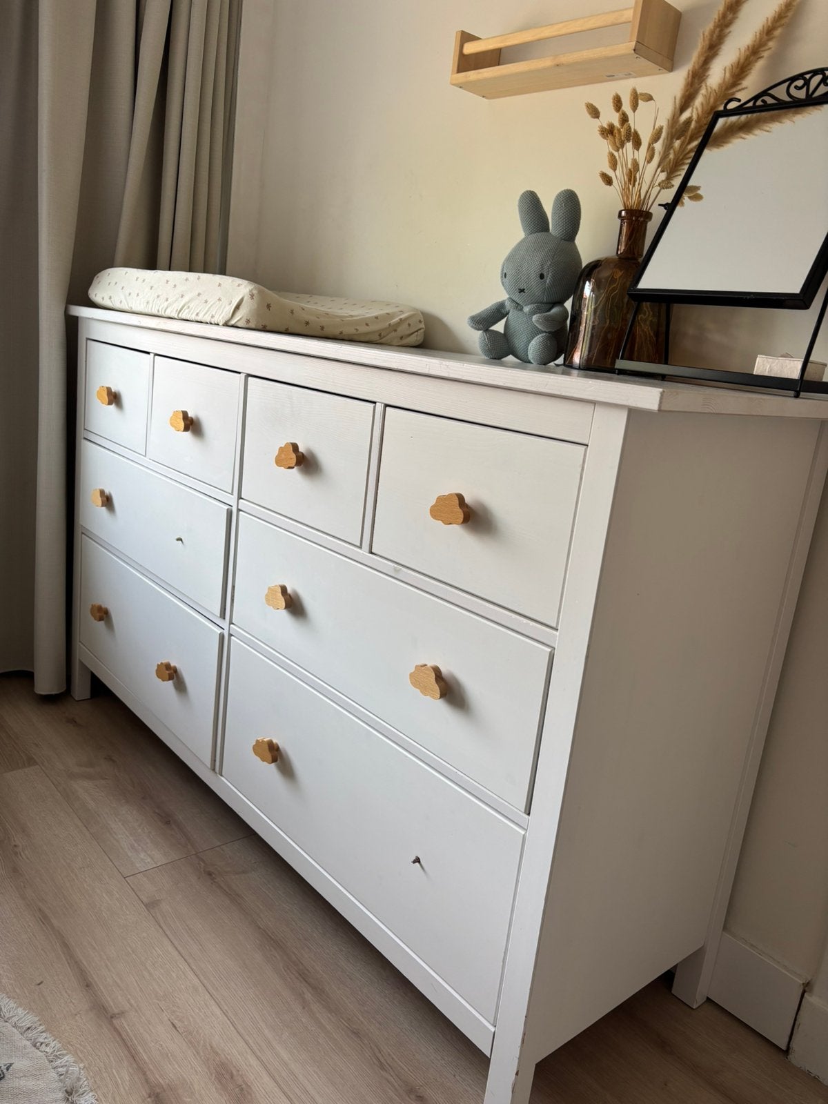 HEMNES ladekast commode IKEA. 8 lades. wit gebeitst, Ophalen, Gebruikt, 5 laden of meer, 150 tot 200 cm