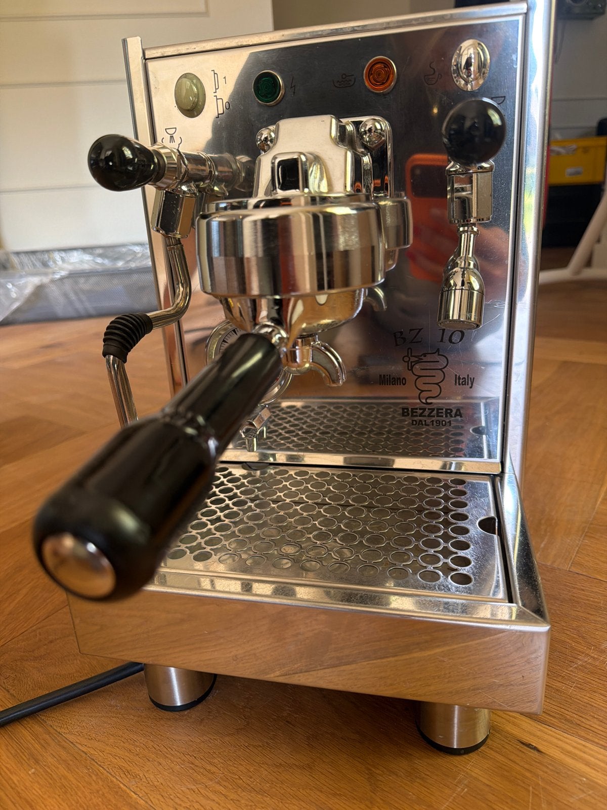 Bezzera BZ10 Espressomachine, Afneembaar waterreservoir, Gebruikt, Espresso apparaat, 2 tot 4 kopjes