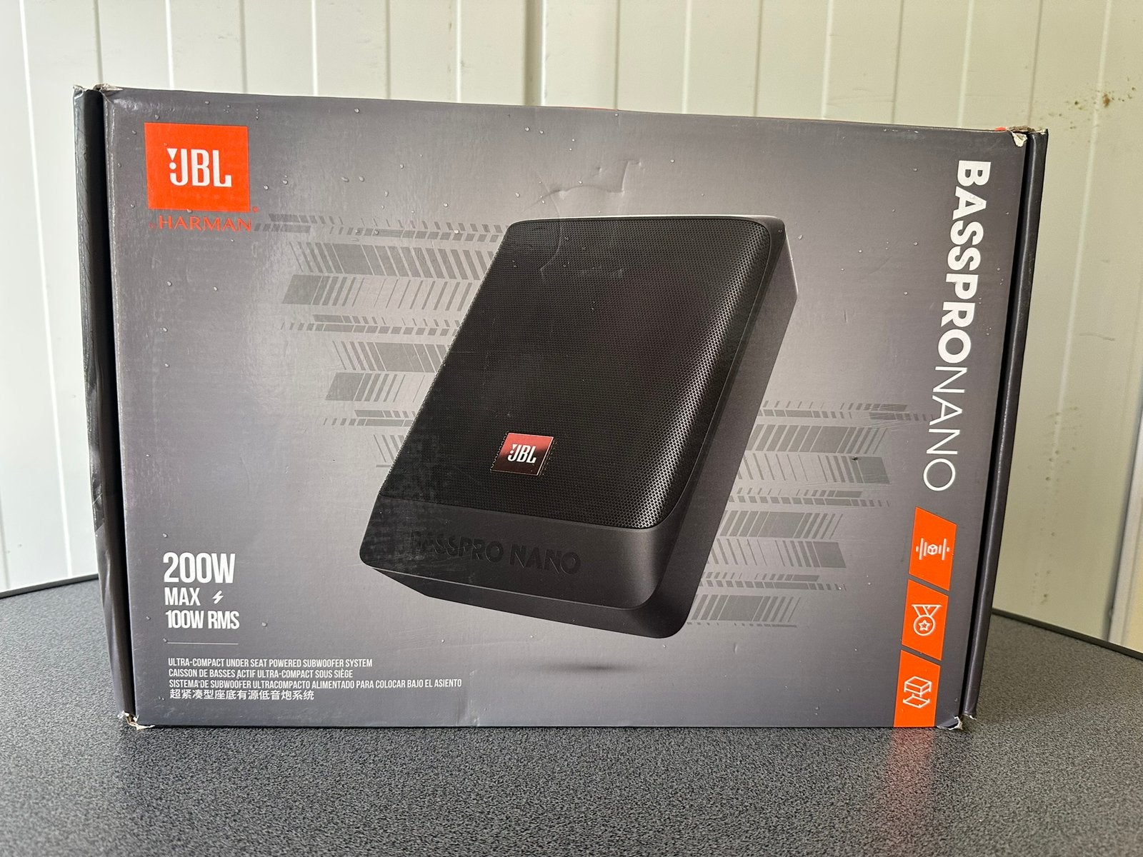JBL BassPro Nano - Subwoofer - 200 W, Auto diversen, Autospeakers, Ophalen of Verzenden, Zo goed als nieuw