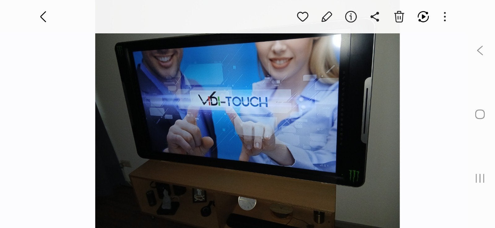 Vidi-Touch 70 inch Navigator Interactief Scherm, Gebruikt, 120 Hz, 100 cm of meer, 4k (UHD)