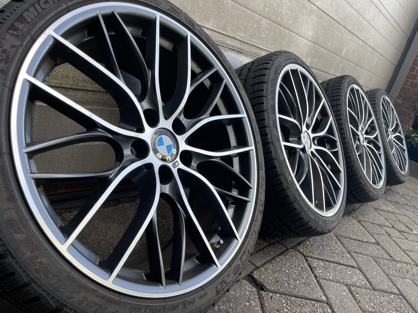 20 inc BMW 405M 3 4 serie F30 F31 F33 F36 Grand Coupe velgen, Gebruikt, -, -, Banden en Velgen