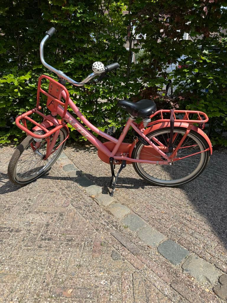 Roze meisjes fuets met voordrager, Ophalen, Gebruikt, Terugtraprem, 22 inch